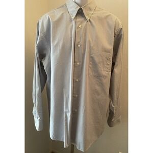 Vintage Arrow Wrinkle free shirt button down collar Grey check size 16 1/2 34/35
